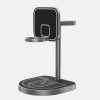Wireless charging station with basketball court design for mobile devices. Perfect for sports-themed spaces, offering convenient charging for smartphones and tablets in a stylish, modern look.