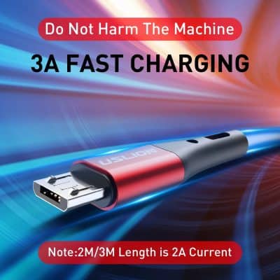 USB fast charging cable for electronic devices and optometry equipment.