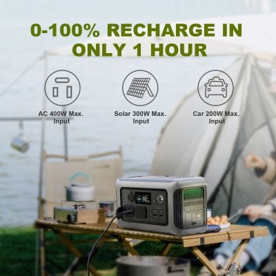 Versatile portable power station ideal for camping, outdoor activities, and emergency backup, supporting solar, car, and AC input for reliable energy on the go.
