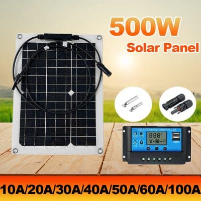 Solar panel for renewable energy, 500W solar power system, Monalisa Store solar equipment, off-grid solar solution, high-efficiency photovoltaic solar panel for home and outdoor use.
