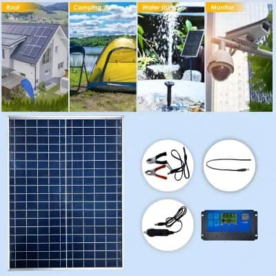 Solar panel for renewable energy at Monalisa Store, suitable for homes and outdoor applications.