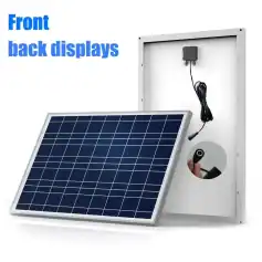 Enhanced solar panel with back display for eco-friendly energy solutions at Monalisa Medical Store.