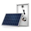 Solar panel installation kit with mounting frame and wiring for renewable energy systems.