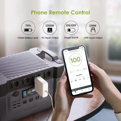 Remote control phone for medical equipment, wireless power management device, smart plug control app, portable energy monitor, interconnected health and home automation system.
