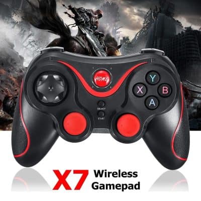 Wireless gamepad controller for gaming consoles and PC, ergonomic design, wireless connectivity, and responsive buttons for immersive gaming experiences.