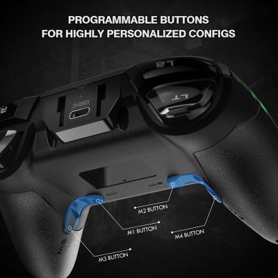 Programmable gaming controller buttons for customized gameplay experience at Monalisa Medical Store.