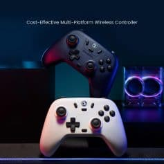 Wireless gaming controllers for versatile console use, featuring ergonomic design and Bluetooth connectivity. Perfect for gamers seeking reliable performance and comfort during extended play sessions.