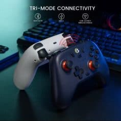Wireless gaming controllers with Bluetooth and USB-C connectivity for enhanced gaming experience at Monalisa Store.