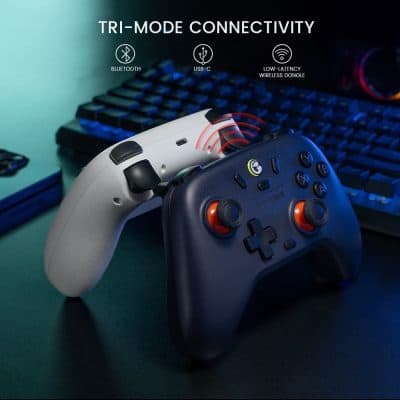 Wireless gaming controllers with Bluetooth and USB-C connectivity for enhanced gaming experience at Monalisa Store.