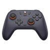 Wireless gaming controller with ergonomic design for PlayStation and PC gaming, featuring customizable thumbsticks and responsive buttons for an enhanced gaming experience.
