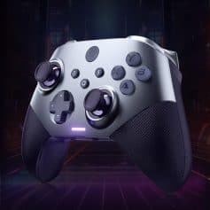 Gaming controller for console and PC, advanced wireless gamepad with ergonomic design, ideal for gaming enthusiasts and esports players.