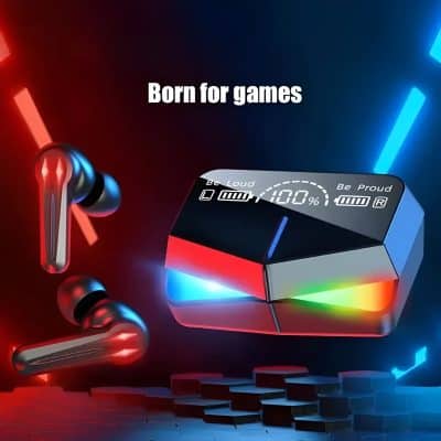 Wireless gaming earbuds with noise isolation and immersive sound for gamers.