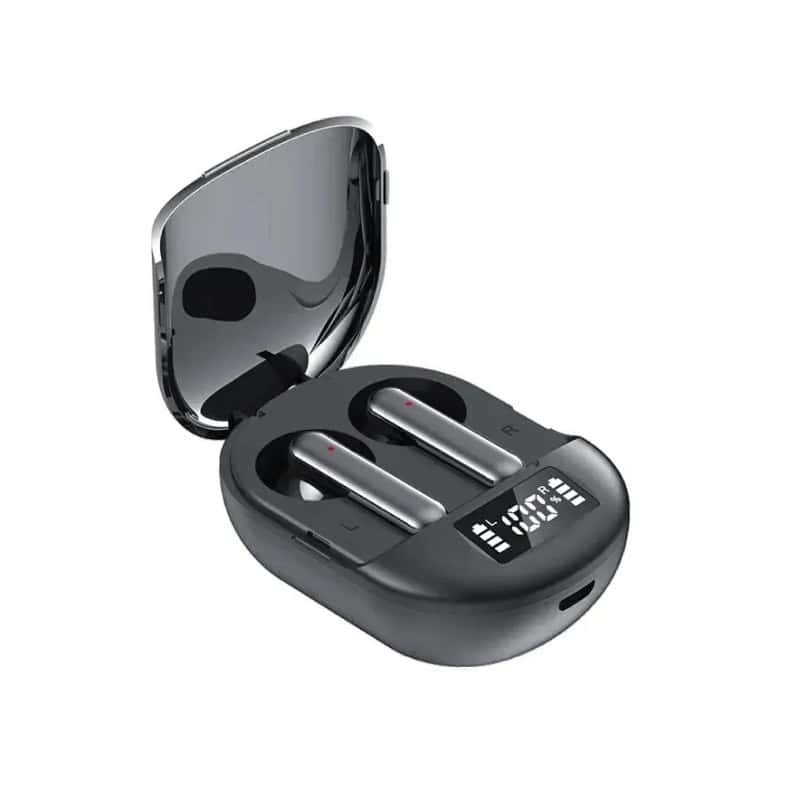 Wireless Bluetooth Earbuds with Charging Case, Noise Cancelling, Long Battery Life, Portable True Wireless Earphones for Sports and Music Listening.