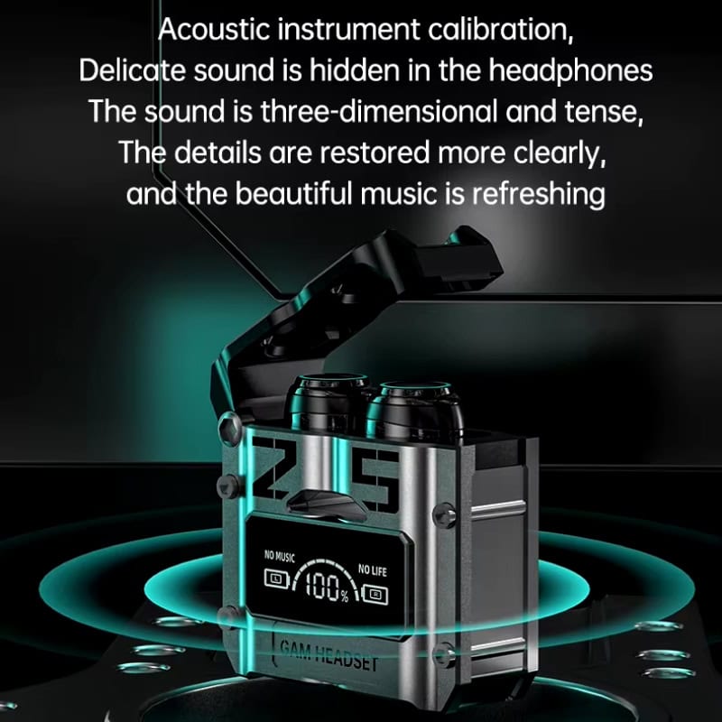 Wireless gaming headset with immersive audio, superior comfort, and noise-canceling features for an enhanced gaming experience. Perfect for gamers seeking high-quality sound and long-lasting battery life.