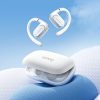 Wireless earbuds with charging case on a blue background, emphasizing portable, high-quality audio accessories available at Monalisa Store.