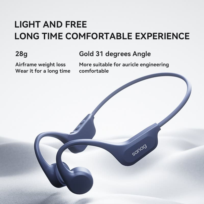 Wireless Bluetooth sports earphones with ergonomic design for active listening and clear sound quality.