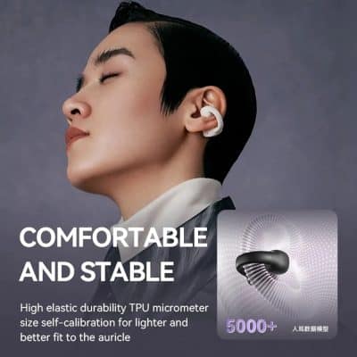 Wireless ergonomic earbud with advanced sound quality and secure fit, ideal for daily use, sports, and outdoor activities at Monalisa Store.