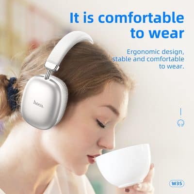 Wireless Bluetooth headphones, ergonomic and comfortable for long wear - perfect for daily use and optical activities.