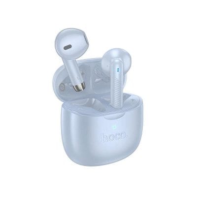 Wireless earbuds in charging case with sleek white design, ideal for listening to music and calls, featuring comfortable fit and high-quality sound. Perfect for daily use and active lifestyles.