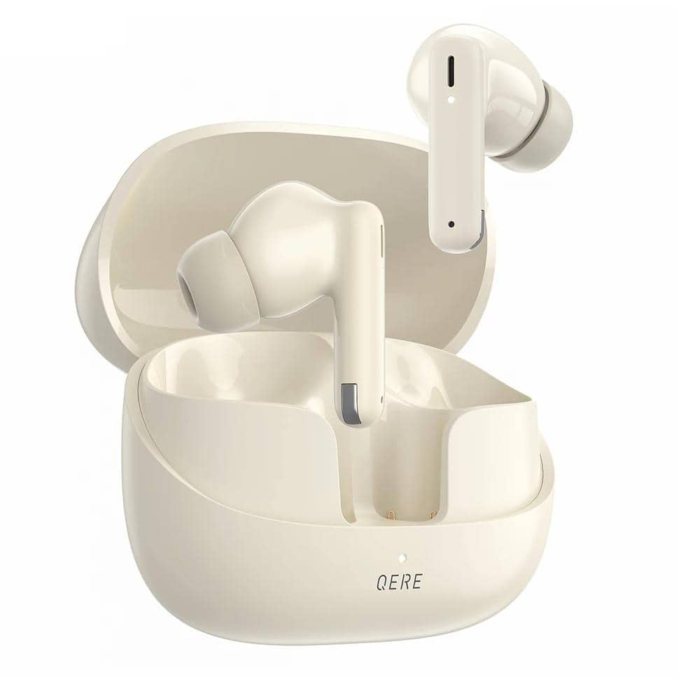 Wireless Bluetooth earbuds with charging case, sleek and modern design for high-quality sound. Perfect for active lifestyles and on-the-go use, compatible with various devices.