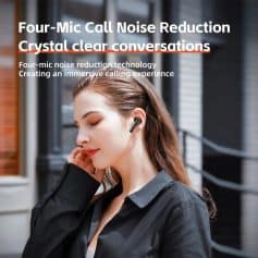 Wireless earbuds with noise reduction technology, sleek design, and crystal-clear sound, perfect for on-the-go calls and music. Upgrade your audio experience with modern, comfortable earbuds from Monalisa Store.