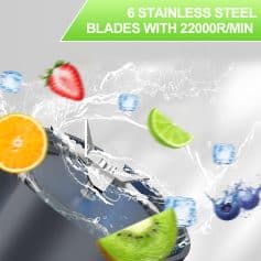 Stainless steel blades with 22000 RPM for precise cutting and shaving, ideal for professional and personal grooming needs.