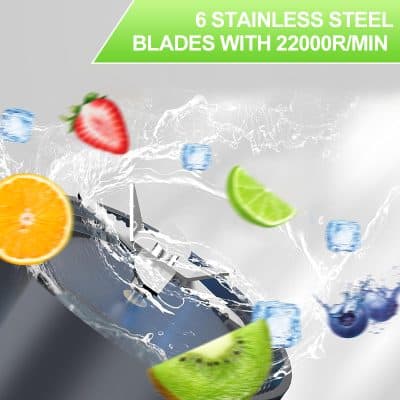 Stainless steel blades with 22000 RPM for precise cutting and shaving, ideal for professional and personal grooming needs.
