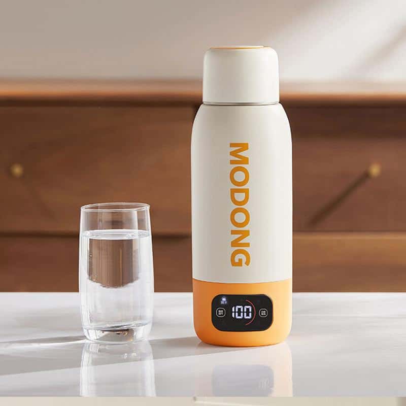 Modong portable water sterilizer and purifier for health and hygiene, with digital display and sterilization process, ideal for home, travel, and outdoor use.