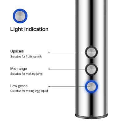 Light indicator panel on a stainless steel kitchen appliance for culinary use.