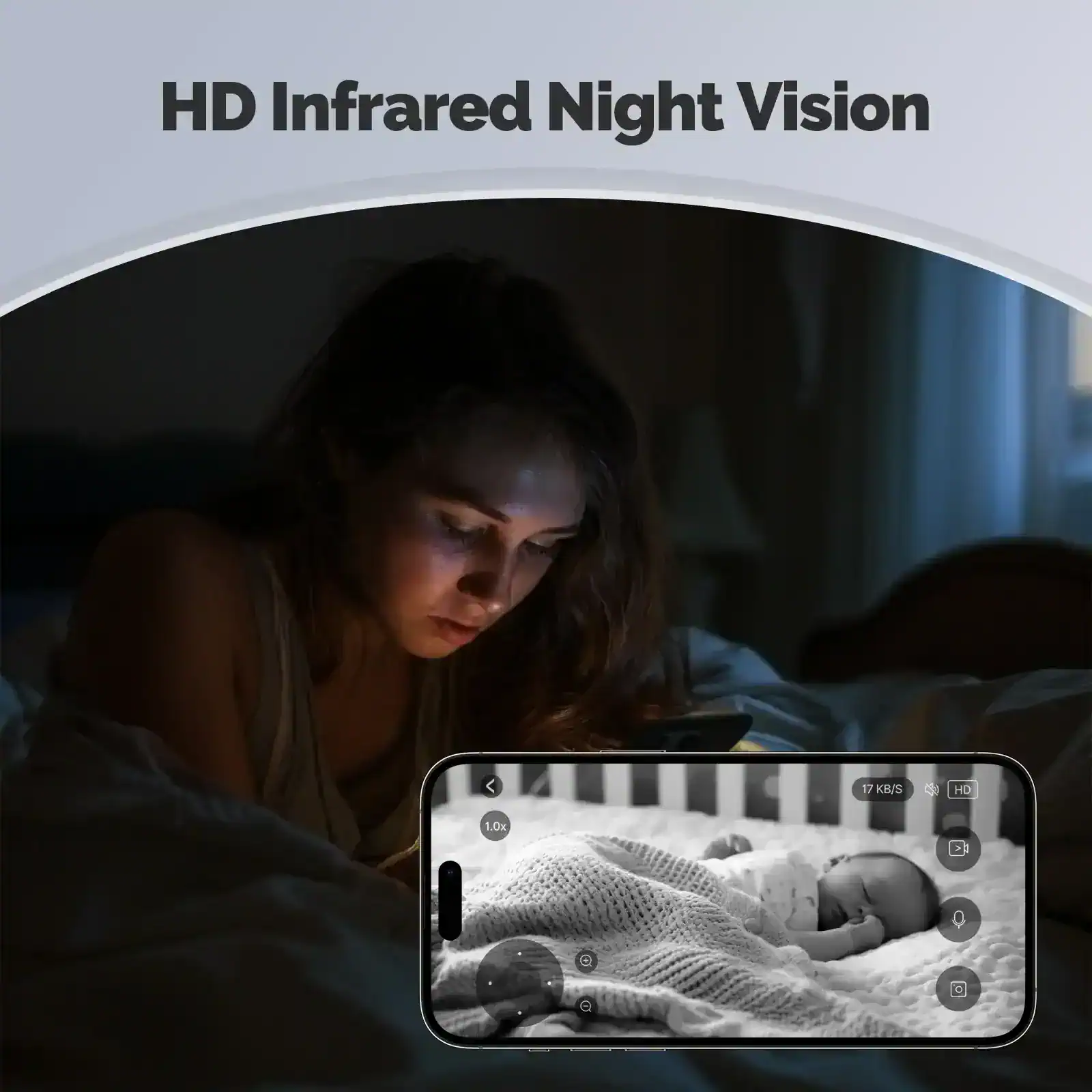 HD infrared night vision technology for enhanced security and monitoring.