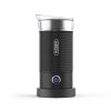 Rechargeable portable coffee grinder with stainless steel lid and black ribbed body for fresh coffee at Monalisa Medical Store.
