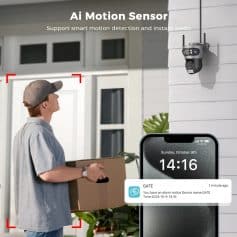 AI Motion Sensor security camera for smart home monitoring and instant alerts at Monalisa Store.