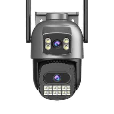 Security camera for pharmacy surveillance, high-definition outdoor IP camera with night vision and motion detection, ideal for Monalisa Medical Store security needs.