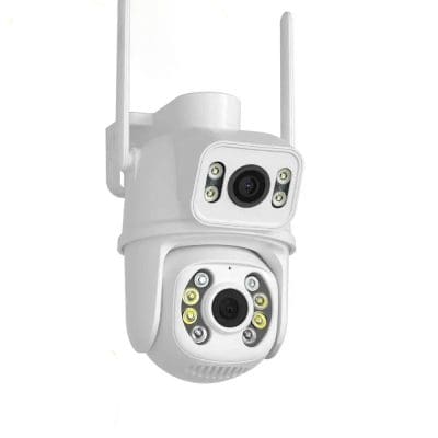 High-quality wireless security camera with night vision, HD recording, motion detection, and sturdy outdoor design for reliable surveillance and security.
