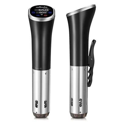 Wireless massage device with digital display, ergonomic handle, and customizable massage settings for relaxation and pain relief.