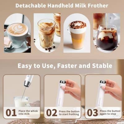 Fast coffee drinks at Monalisa Store with latte and iced coffee options, ideal for coffee lovers.