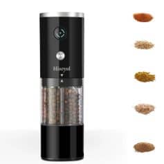 Efficient electronic spice grinder for fresh seasoning and flavor enhancement, ideal for culinary use.