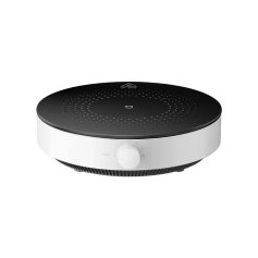 High-tech black and white portable infrared lamp for medical and beauty treatments, featuring adjustable controls and modern design.