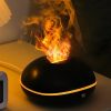 Fire diffuser for aromatherapy with smoke effects, modern black atomizer, ambient mood lighting, home decor, relaxation device, Monalisa Store.
