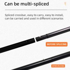 Black multi-spliced crossbar for medical and optical equipment, portable and easy to install, ideal for optometry and eye care scenarios.