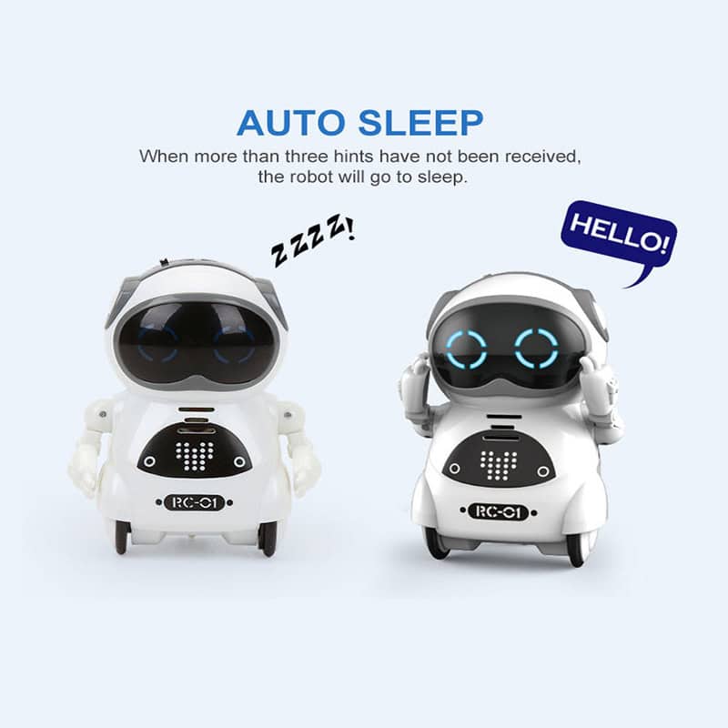 Autonomous robot with sleep and greeting features for smart healthcare solutions.