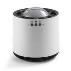 Silk facial cleansing device with water bubble massager for skincare and facial spa.