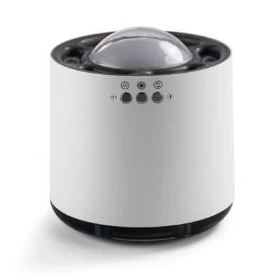 Silk facial cleansing device with water bubble massager for skincare and facial spa.