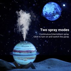 Multiple planet-shaped LED lamps with space-themed designs, perfect for modern home decor and ambient lighting.