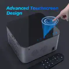 Advanced touchscreen projector with sleek design for modern medical clinics and optometry practices.