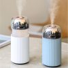 Silent aromatherapy essential oil diffusers, stylish white and blue portable ultrasonic air aromatherapy diffusers at Monalisa Store.