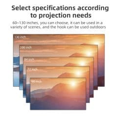 High-quality projection screens in various sizes for home theater, office presentations, and outdoor events at Monalisa Store. Durable and easy to install for all your projection needs.