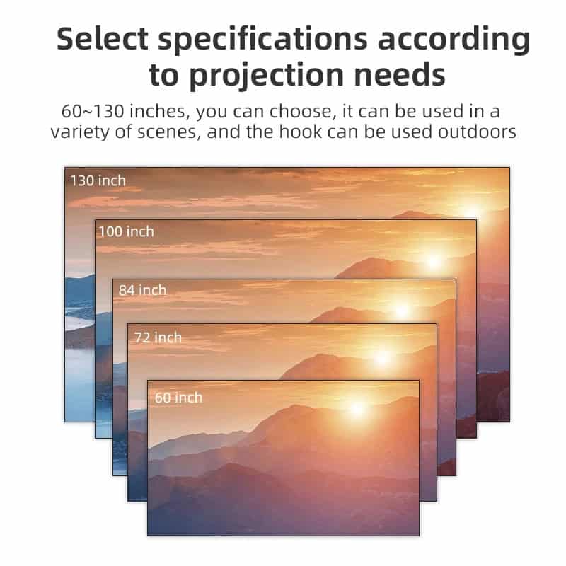 High-quality projection screens in various sizes for home theater, office presentations, and outdoor events at Monalisa Store. Durable and easy to install for all your projection needs.