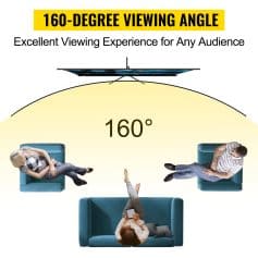 160-degree wide viewing angle television for immersive home entertainment at Monalisa Medical Store.