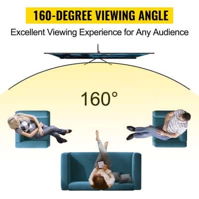 160-degree wide viewing angle television for immersive home entertainment at Monalisa Medical Store.
